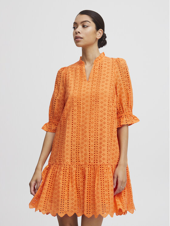 b.young Rochie de zi 20809987 Portocaliu Regular Fit