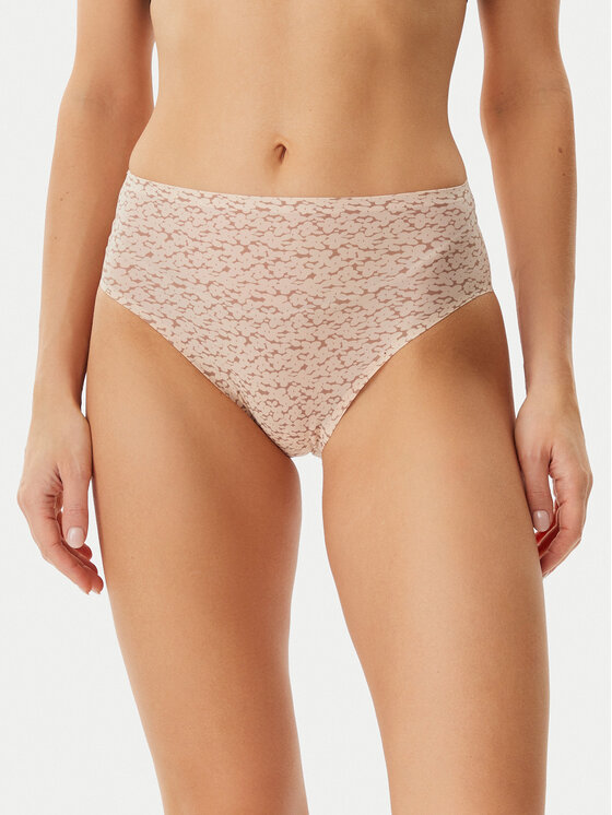 Chantelle Chantelle Klasične gaćice s visokim strukom Soft Stretch C11DC9 Bež