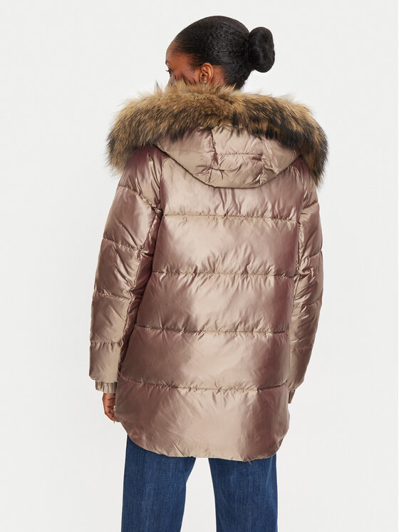 Fracomina Fracomina Talvejope FJ24WC3002O45601 Pruun Regular Fit