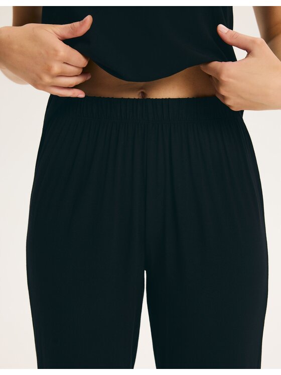 Esotiq Esotiq Piżama 45996 Czarny Regular Fit
