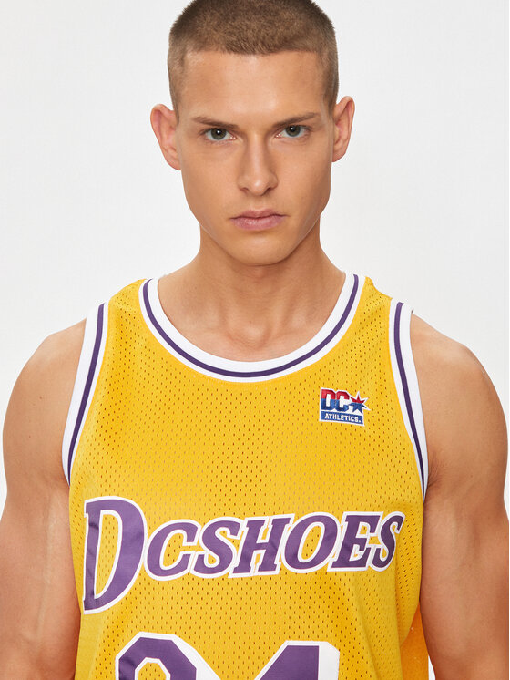 DC DC Tank top Showtime Jersey ADYKT03229 Kollane Regular Fit
