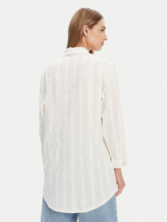 Roxy Roxy Košeľa ERJX603447 Écru Relaxed Fit