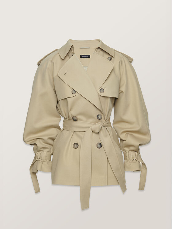 La Mania La Mania Trench PORTER Beige Classic Fit