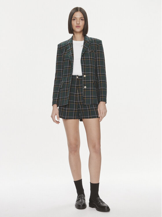 Liu Jo Liu Jo Szorty materiałowe MF3347 T4419 Zielony ciemny Relaxed Fit