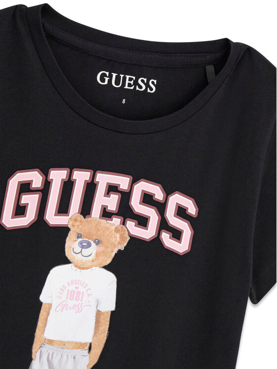 Guess Guess T-Shirt J6YI08 K3710 Czarny Regular Fit