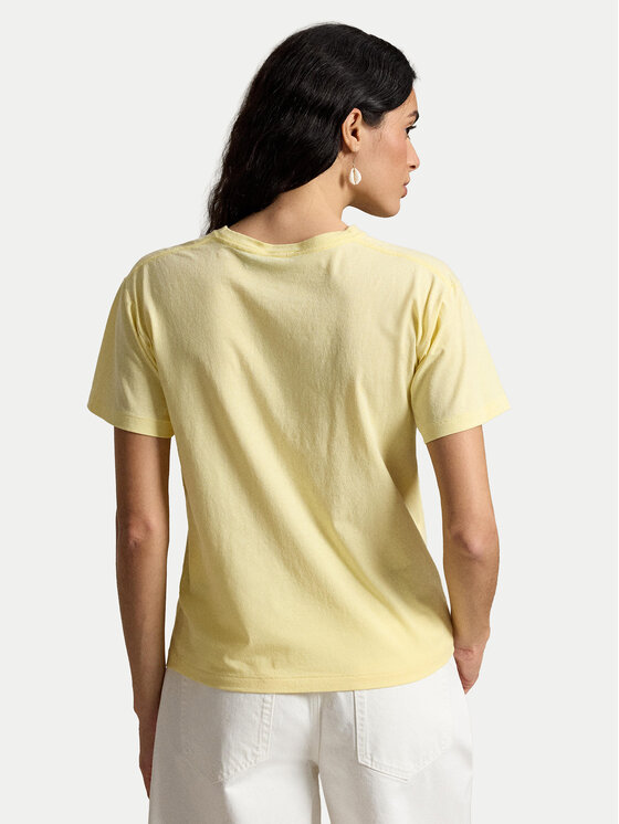 Polo Ralph Lauren Polo Ralph Lauren T-Shirt 211B17792001 Světle žlutá Regular Fit