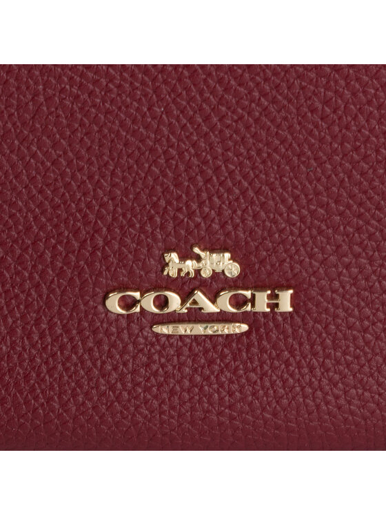 Coach Coach Сумка P Pbbl Lthr Sttn Hob 35593 GDDPR Бордовий