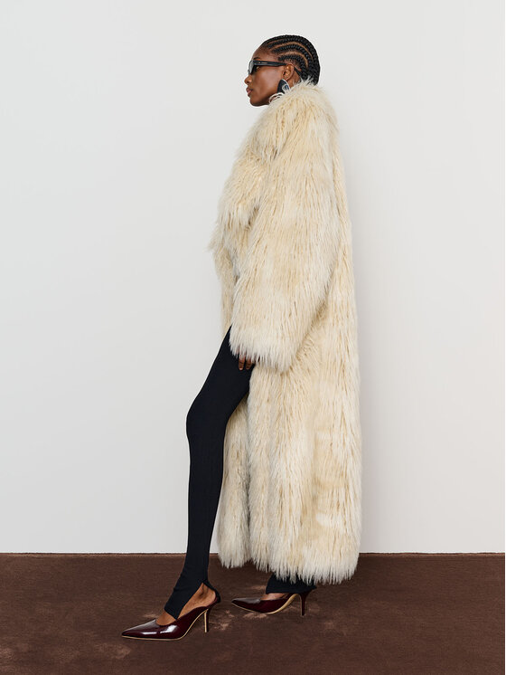La Mania La Mania Cappotto CRYSTAL Beige Classic Fit