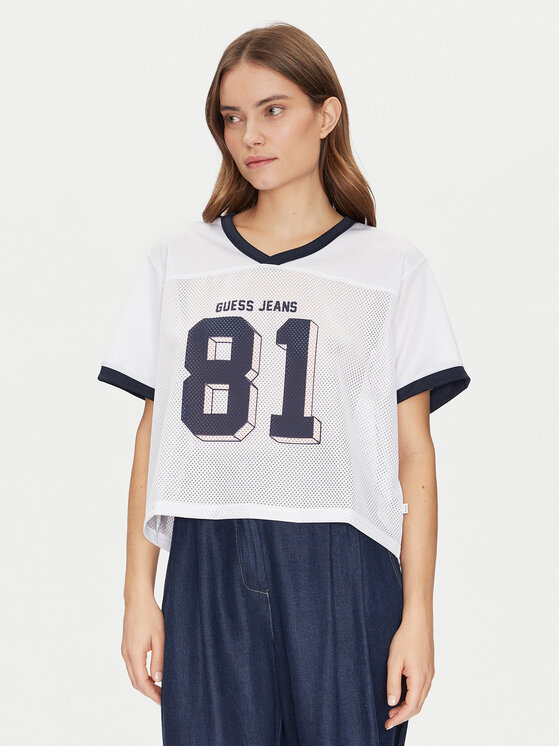 Guess Jeans Guess Jeans T-Shirt W5GI59 KCTE2 Biały Regular Fit
