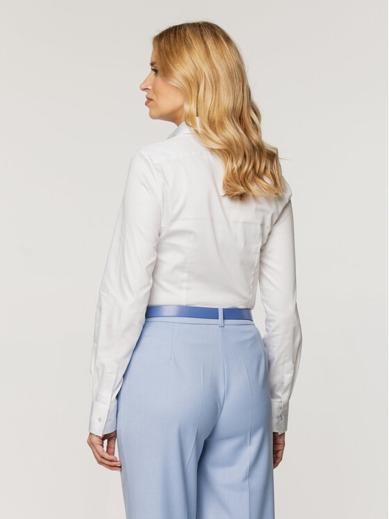 Willsoor Willsoor Koszula 61460 Biały Slim Fit