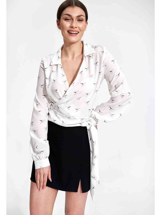 FIGL FIGLFIGL Blusa M868 Bianco Regular Fit