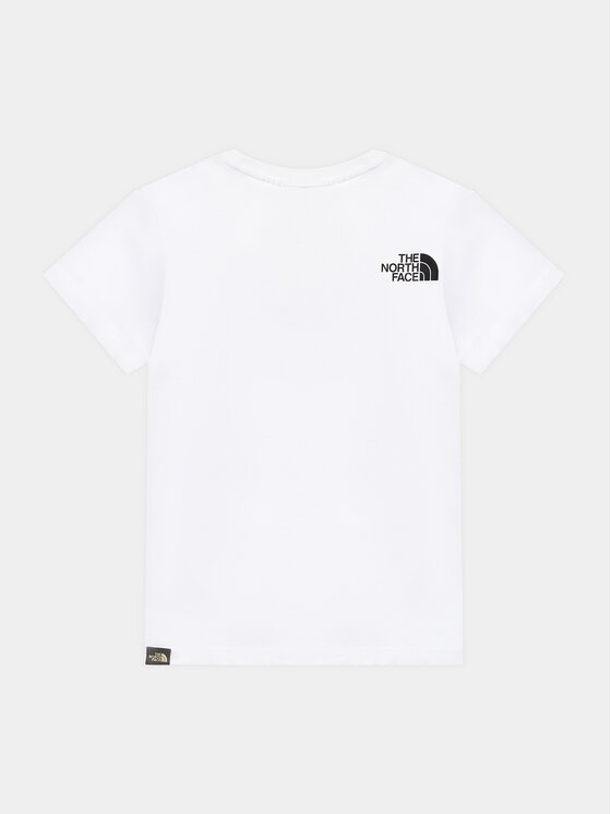 The North Face The North Face T-krekls Easy NF0A82GH Balts Regular Fit