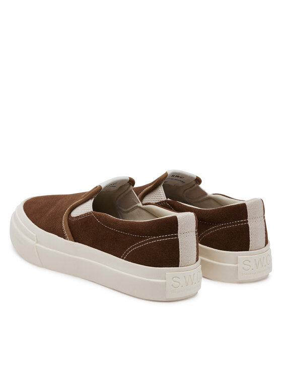 S.W.C Stepney Workers Club S.W.C Stepney Workers Club Sneakers aus Stoff Lister YA03204 Braun