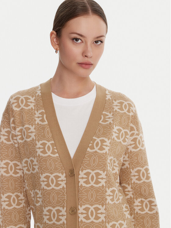 PINKO PINKO Kardigan Half Breed 106042 A2YD Bež Regular Fit