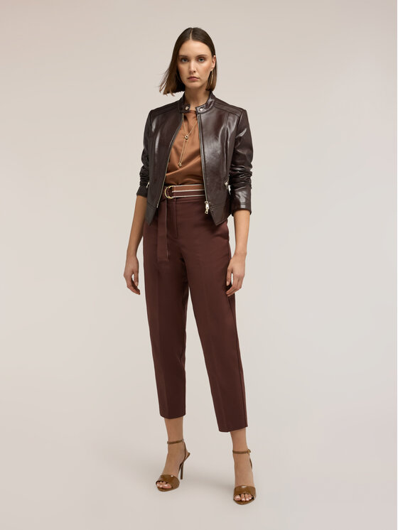 Motivi Motivi Giacca in similpelle R313Q001113N022 Marrone Regular Fit