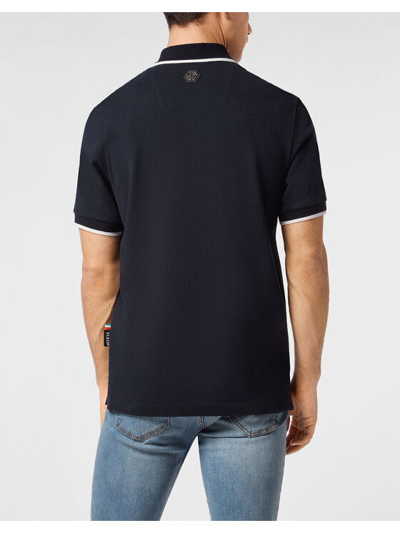 PHILIPP PLEIN PHILIPP PLEIN Polokošile 27161 Tmavomodrá Slim Fit