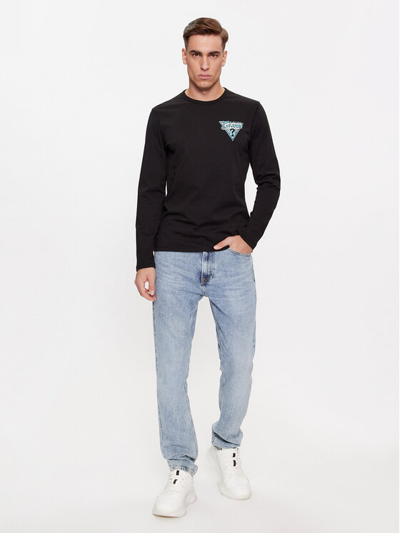 Guess Guess Hosszú ujjú M4RI07 I3Z14 Fekete Slim Fit