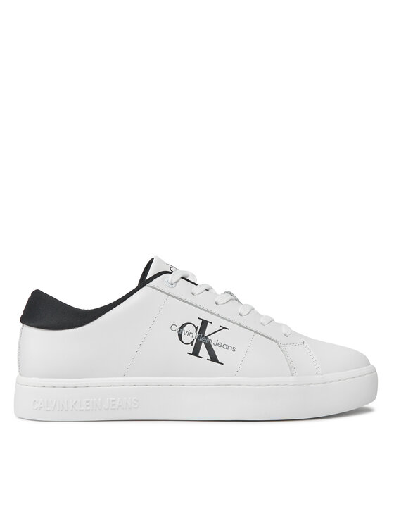 Calvin Klein Jeans Sneakers Classic Cupsole Low Laceup Lth YM0YM00864 Beige, taglia : 40