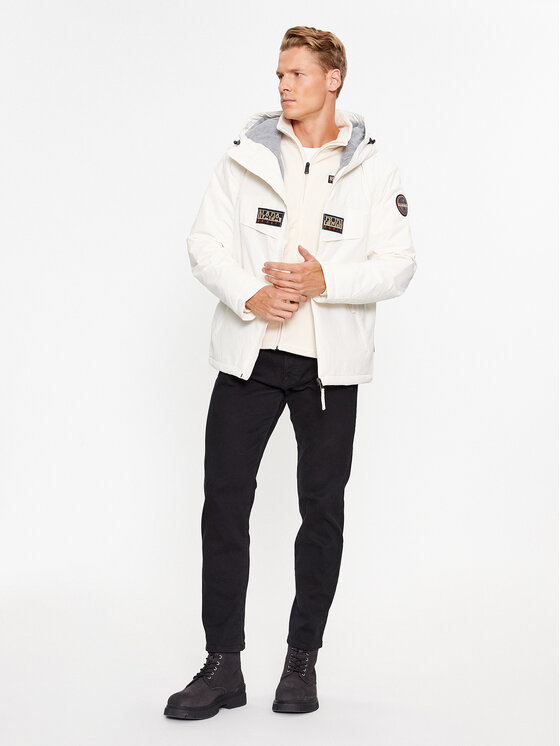 Napapijri Napapijri Prijelazna jakna Rainforest NP0A4HES Bijela Regular Fit