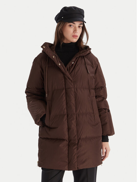 Weekend Max Mara Weekend Max Mara Geacă din puf Newbembo 2525496072 Vișiniu Relaxed Fit