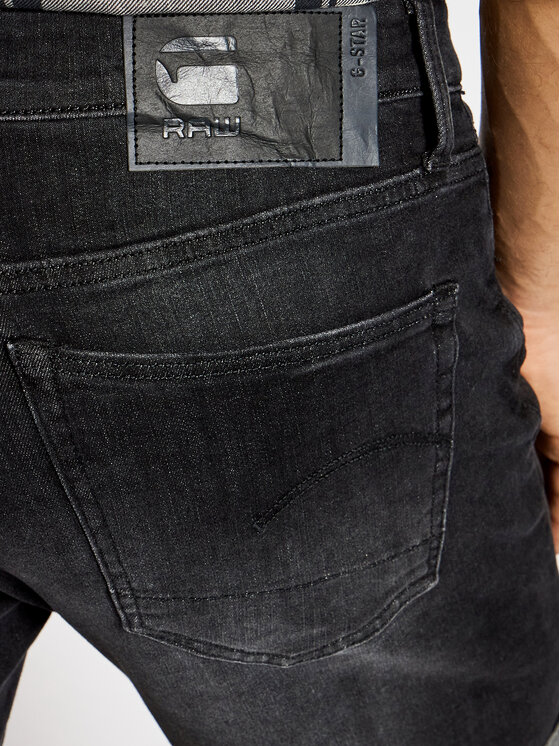 G-Star Raw G-Star Raw Дънкови шорти 3301 Slim ½ D10481-A634-9887 Черен Slim Fit