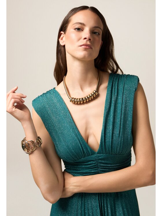 Oltre Oltre Abito da sera 7008J000872N005 Turchese Regular Fit