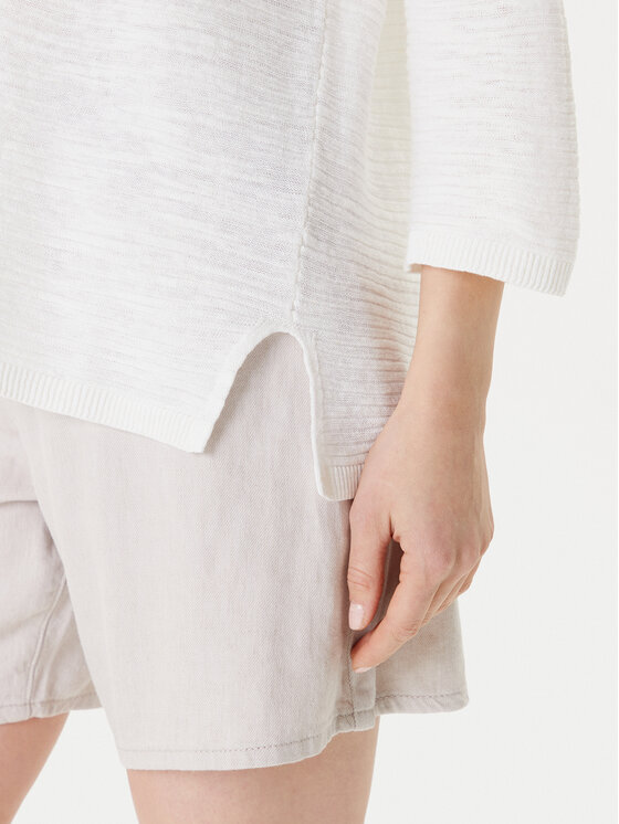 United Colors Of Benetton United Colors Of Benetton Пуловер 115GD10CT Бял Boxy Fit