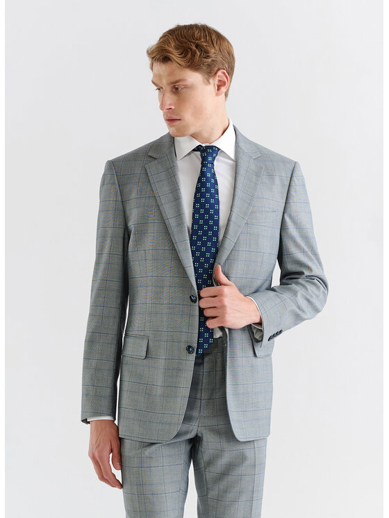 Pako Lorente Pako Lorente Marynarka P23SF-3G-025 Szary Slim Fit