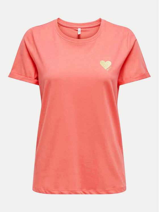 ONLY ONLY T-Shirt Kita 15244714 Rosa Regular Fit