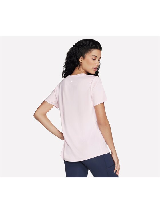Skechers Skechers T-Shirt TS104-PKSL Różowy Regular Fit