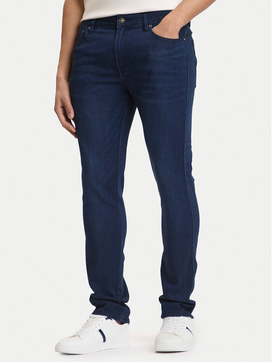 Guess Guess Jeansy M6GAS2 D1086 Tmavomodrá Slim Tapered Fit