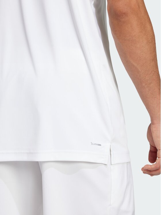adidas adidas Koszulka techniczna Club Tennis 3-Stripes Biały Regular Fit