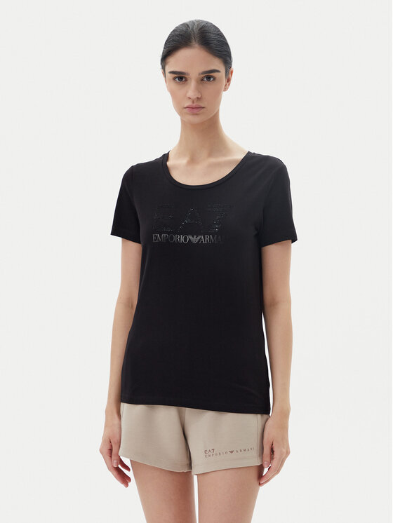 T-Shirt EA7 Emporio Armani, Größe S Schwarz 7W000094 AF10373 UC001