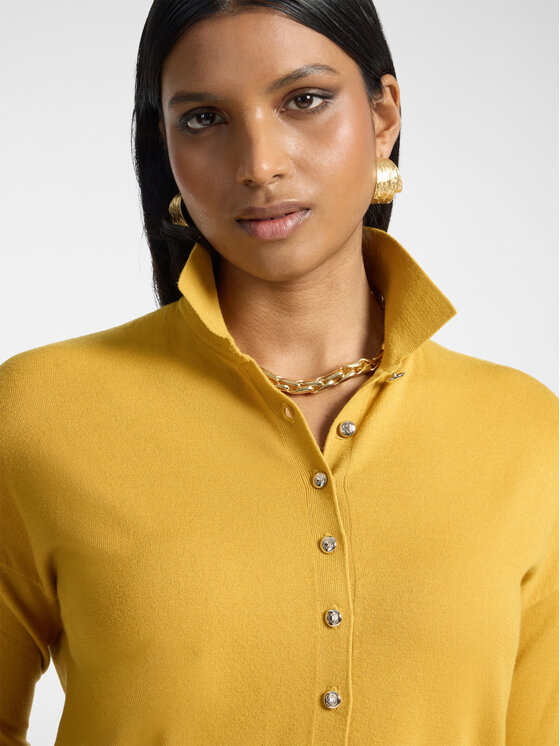 Elena Mirò Elena Mirò Sweter M038Z000799N018 Żółty Regular Fit