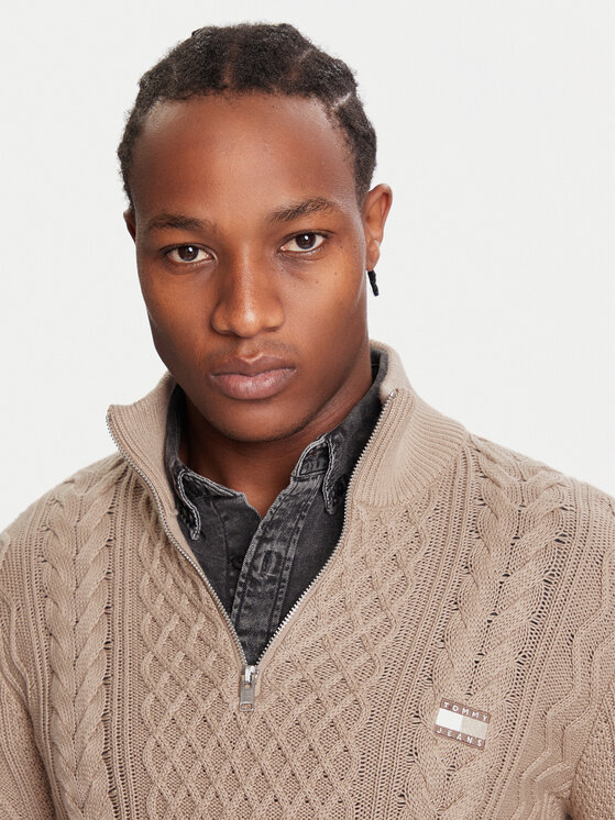 Tommy Jeans Tommy Jeans Pullover DM0DM22103 Braun Regular Fit