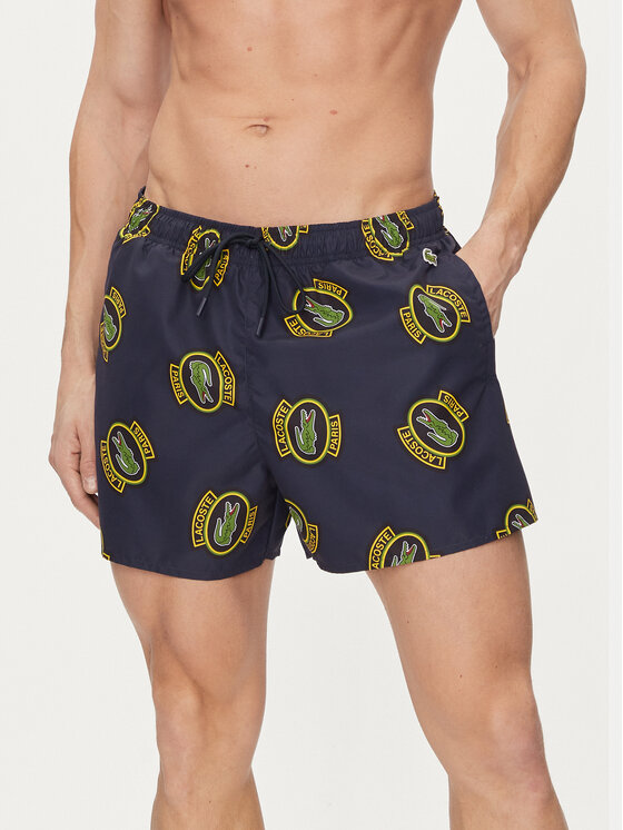 Lacoste Lacoste Badeshorts MH7272 Dunkelblau Regular Fit