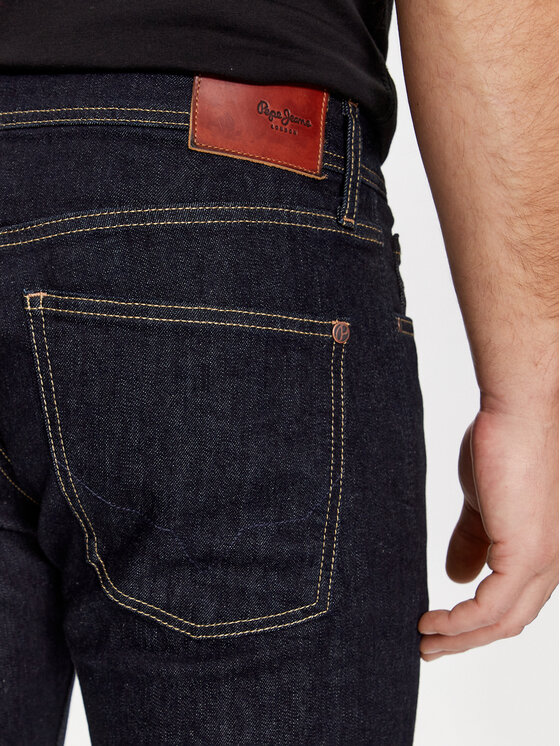 Pepe Jeans Pepe Jeans Jeansy Tapered PM207390BC0 Granatowy Tapered Leg