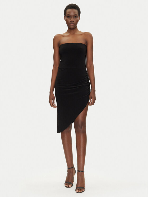 NORMA KAMALI NORMA KAMALI Koktejlové šaty KK4223PL949001 Čierna Slim Fit