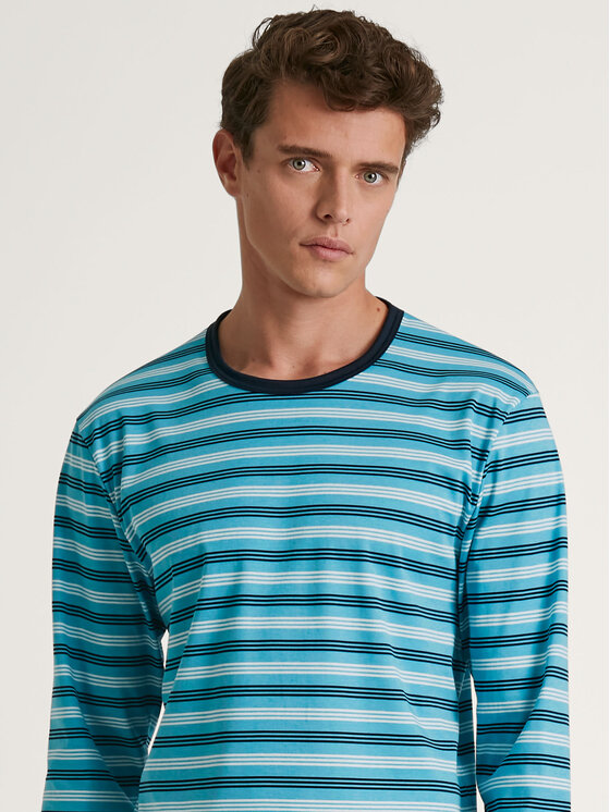 Calida Calida Pyžamo 42783 Tmavomodrá Regular Fit