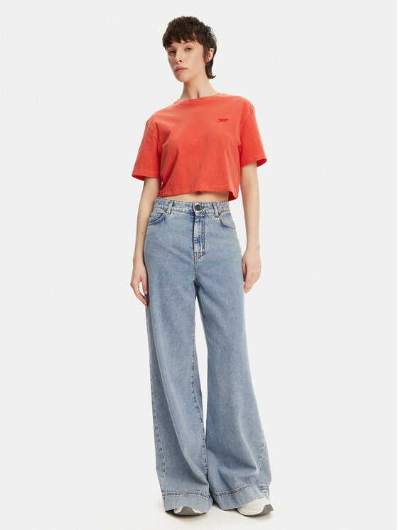 Tommy Jeans Tommy Jeans T-Shirt DW0DW20324 Pomarańczowy Relaxed Fit