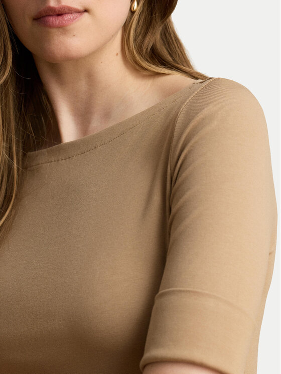 LAUREN RALPH LAUREN LAUREN RALPH LAUREN Blúz 200654963504 Sötét bézs Slim Fit