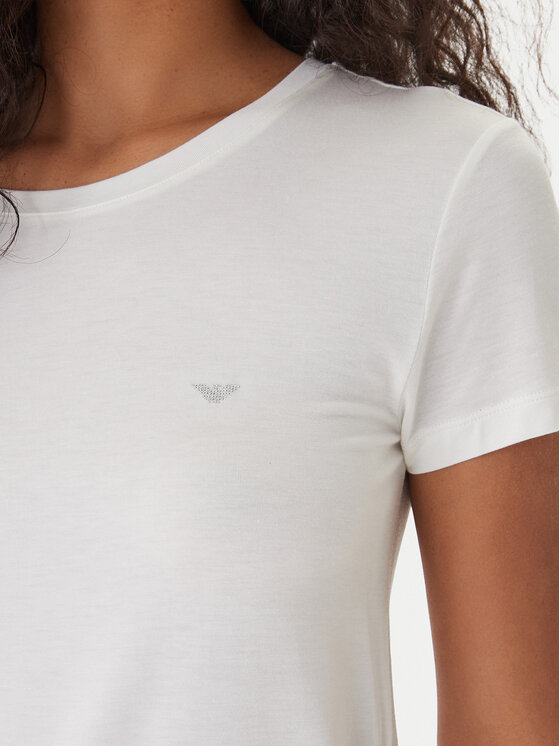 Emporio Armani Emporio Armani T-Shirt EW000408 AF19024 U1131 Bílá Regular Fit