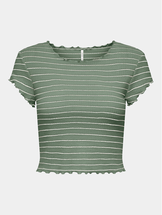 ONLY ONLY Tricou Anits 15253651 Verde Regular Fit