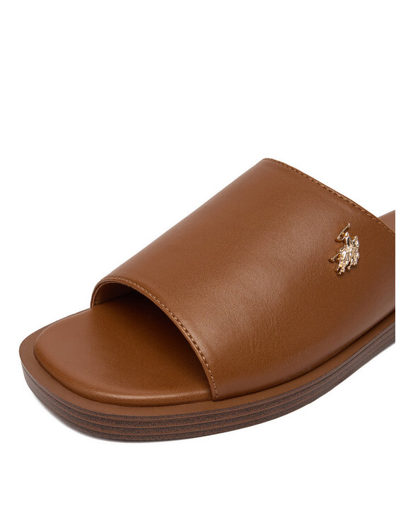 U.S. Polo Assn. U.S. Polo Assn. Чехли EO-MARINA003W/6Y1 Кафяв