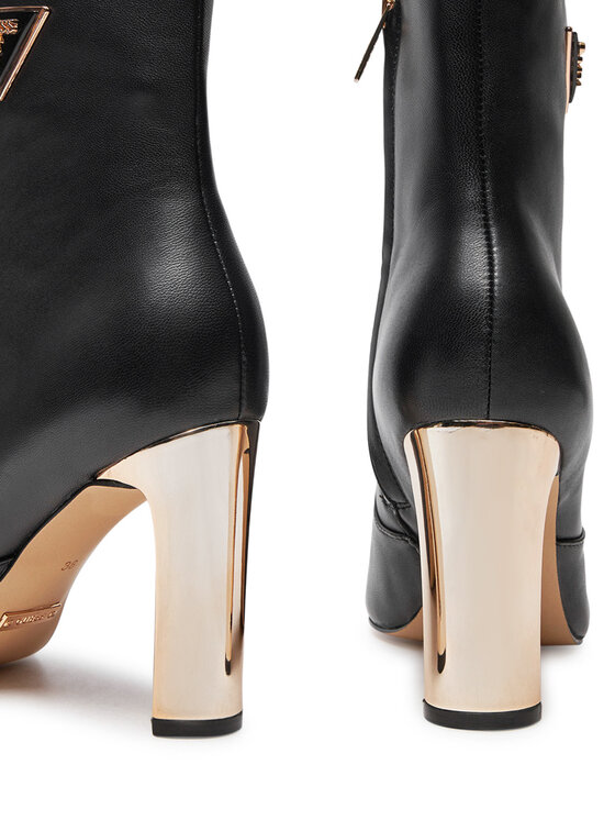 Guess Guess Členková obuv Caitte FLDCAT LEA10 Čierna