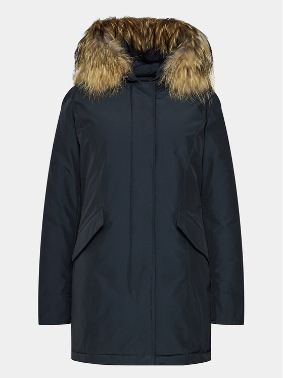 Woolrich Woolrich Kurtka puchowa Arctic Raccoon CFWWOU0538FRUT0001 Granatowy Regular Fit