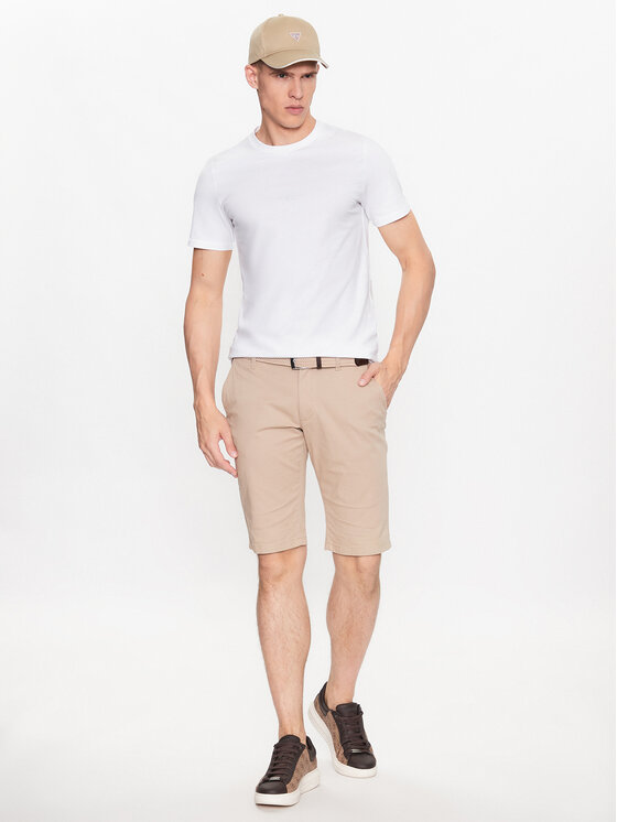 Guess Guess Tričko M2YI72 I3Z14 Biela Slim Fit