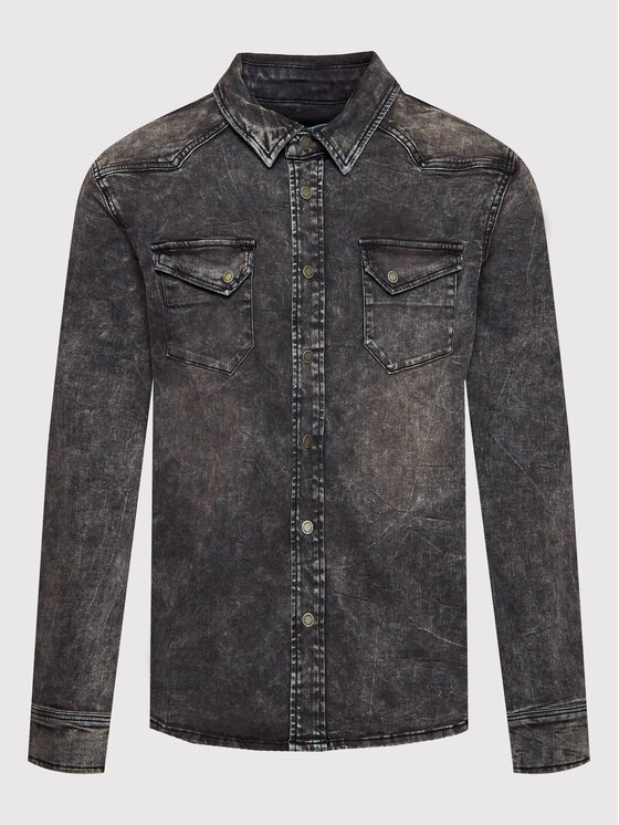 Young Poets Society Young Poets Society camicia di jeans Fred 106630 Grigio Regular Fit