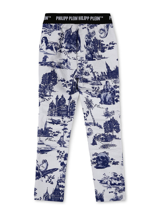 PHILIPP PLEIN PHILIPP PLEIN Džegínsy 3865 Biela Comfort Fit