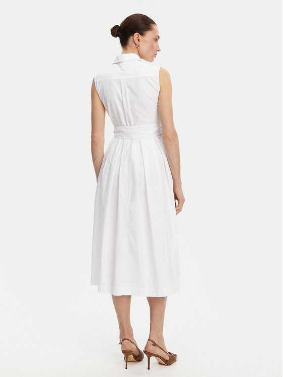 Silvian Heach Silvian Heach Rochie tip cămașă GPP25450VE Alb Regular Fit
